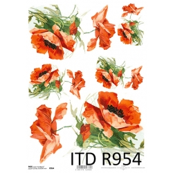 Papier ryżowy A4 R0954,maki